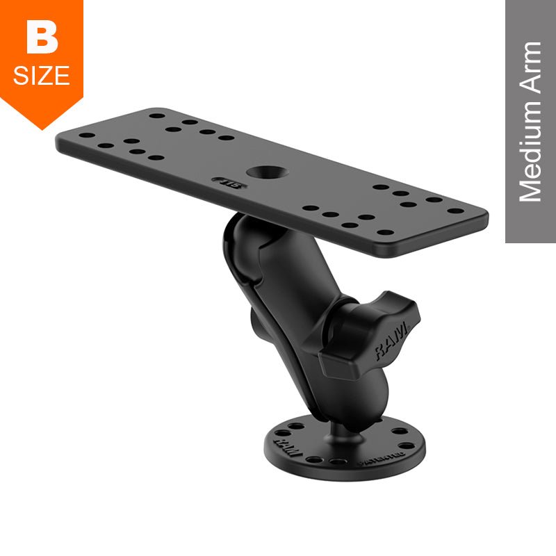 PROMOUNT - RAM Universal 159mm x 50mm Rectangular Base Mount Kit 1" Ball - RAM - B - 111U