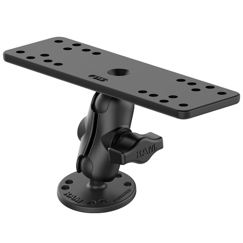 PROMOUNT - RAM Universal 159mm x 50mm Rectangular Base Short Arm Mount Kit 1" Ball - RAM - B - 111U - A