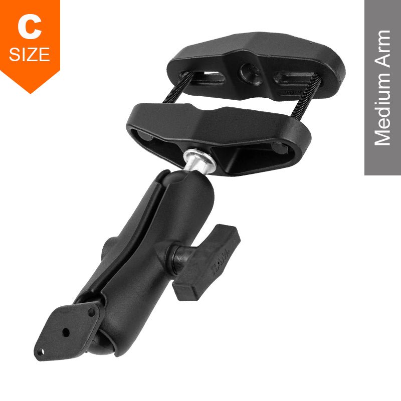PROMOUNT-RAM Universal 45 - 100mm Post Clamp Diamond Plate Mount Kit 1.5” Ball-RAM-102U-247