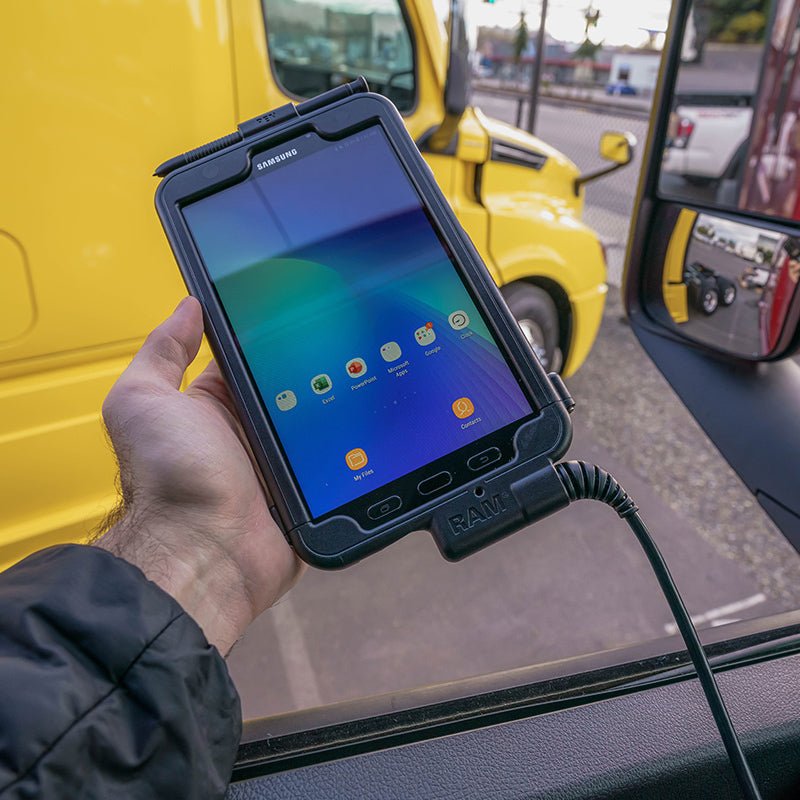 PROMOUNT - RAM USB - A Tough - Case for Samsung Tab Active3 & Tab Active2 - RAM - TC - SAM29U