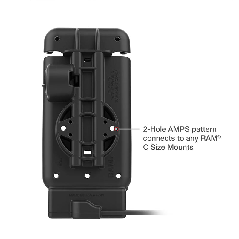 PROMOUNT-RAM USB-C Power Dock Samsung Galaxy XCover7 Pro & 6 Pro Without Case-RAM-HOL-V15-SAM84PU