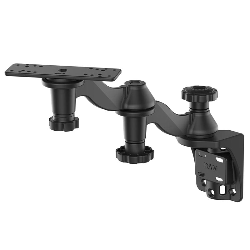 PROMOUNT - RAM Vertical 305mm Double Swing Arm Mount for Fishfinders & Plotters - RAM - 109V - 1U
