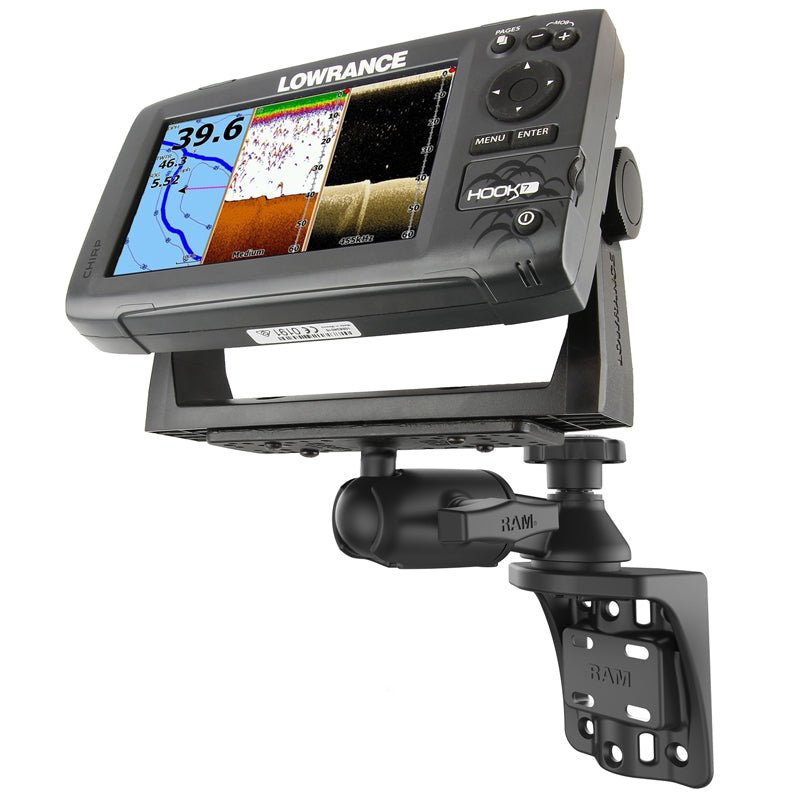 PROMOUNT - RAM Vertical Swing Arm Swivel Ball Mount with Marine Electronics Plate 1.5" Ball - RAM - 109VSB