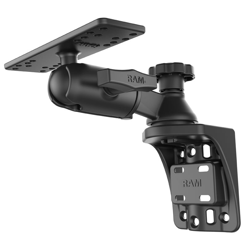 PROMOUNT - RAM Vertical Swing Arm Swivel Ball Mount with Marine Electronics Plate 1.5" Ball - RAM - 109VSB