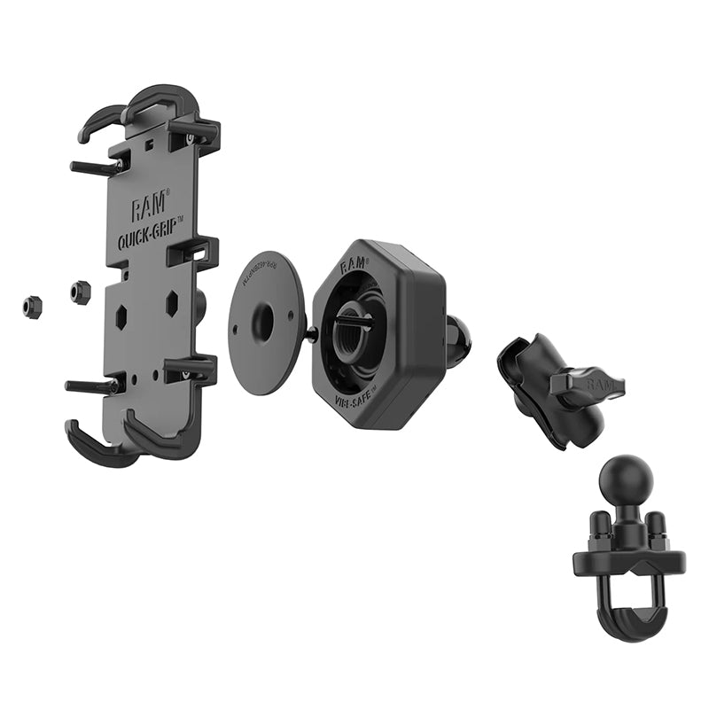 PROMOUNT - RAM Vibe - Safe 13mm - 32mm U - Bolt XL Quick Grip Phone Kit 1" Ball - RAM - B - 149Z - A - PD4 - 462