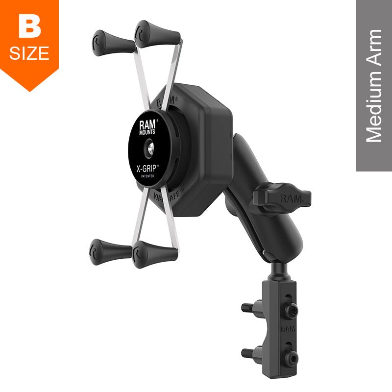 PROMOUNT - RAM Vibe - Safe Combination Brake/Clutch Reservoir Large X - Grip Phone Kit 1" Ball - RAM - B - 174 - UN10 - 462