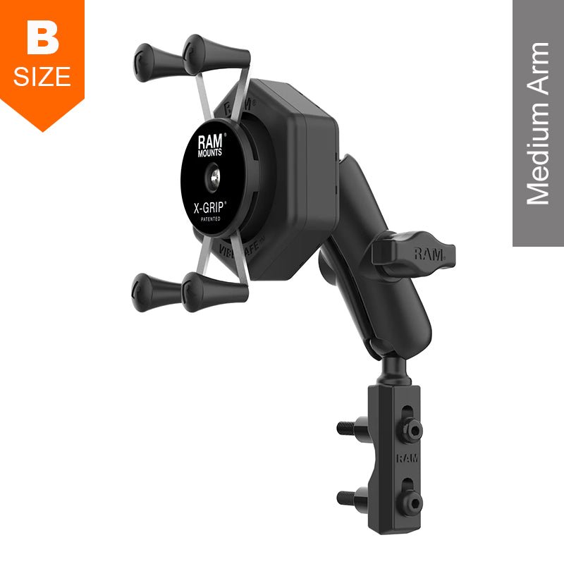 PROMOUNT - RAM Vibe - Safe Combination Brake/Clutch Reservoir X - Grip Phone Kit 1" Ball - RAM - B - 174 - UN7 - 462