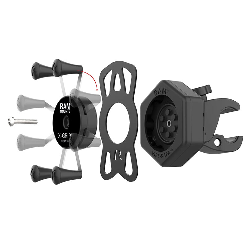 PROMOUNT - RAM Vibe - Safe Small Tough Claw X - Grip Phone Kit - RAM - HOL - UN7 - 462 - 400