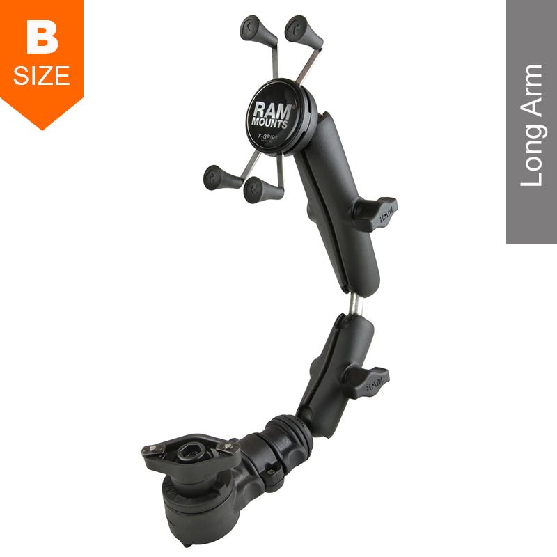 PROMOUNT - RAM Wheelchair Armrest Quick Release & Swivel Phone Kit 1" Ball - RAP - AAPR - WCT - 419 - UN7U