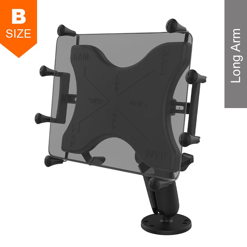 PROMOUNT-RAM X-Grip 12"-13" Tablet Long Arm Surface Mount Kit 1" Ball-RAM-B-101-C-UN11U