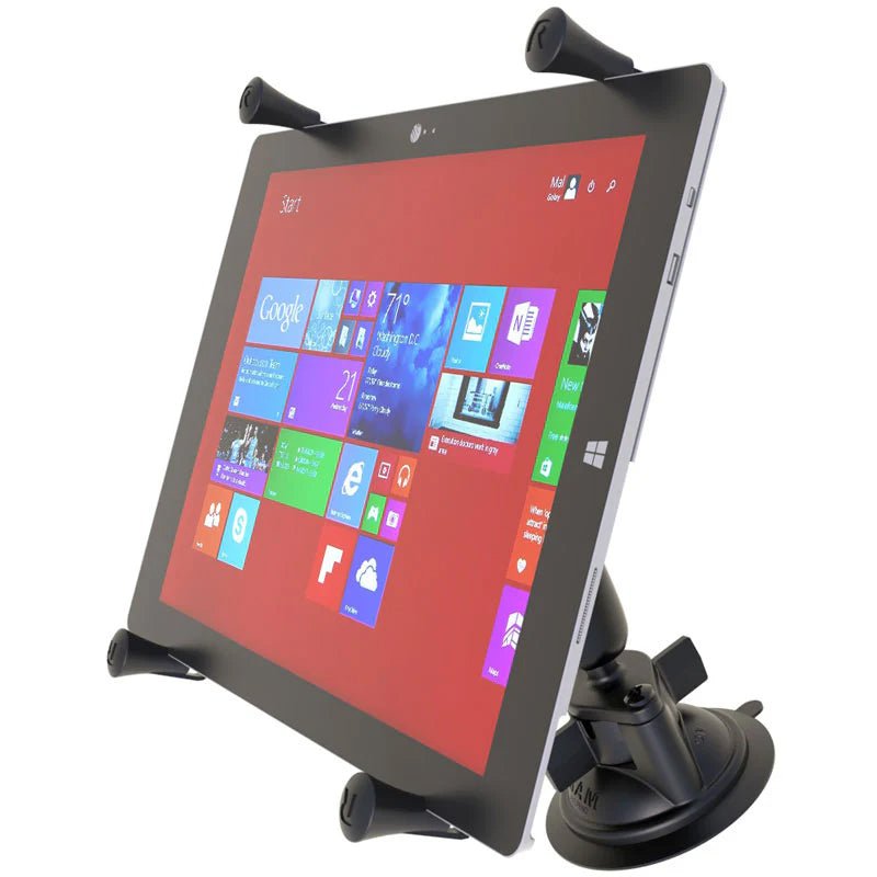 PROMOUNT-RAM X-Grip 12"-13" Tablet Medium Arm Twist-Lock Suction Mount Kit 1" Ball-RAM-B-166-UN11U
