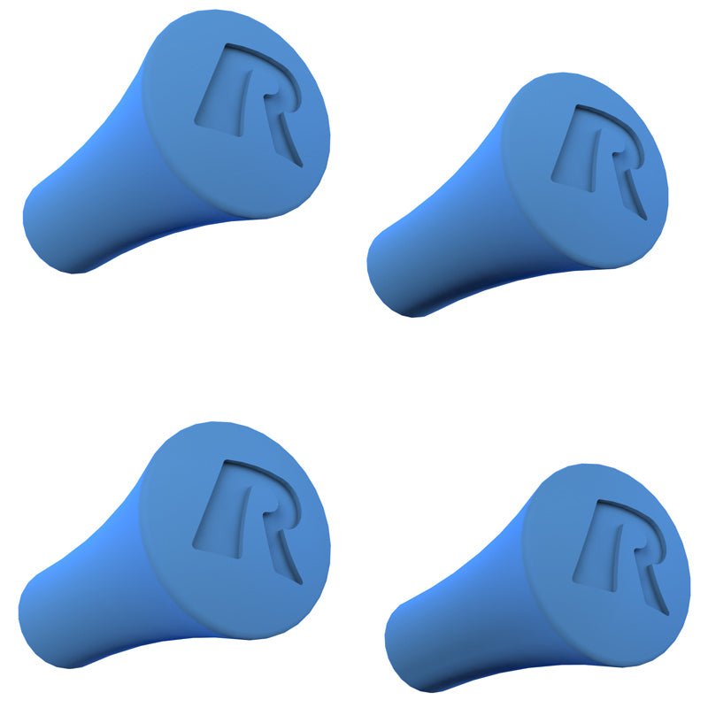 PROMOUNT - RAM X - Grip Blue Rubber Post Caps 4 - Pack - RAP - UN - CAP - 4 - BLUEU