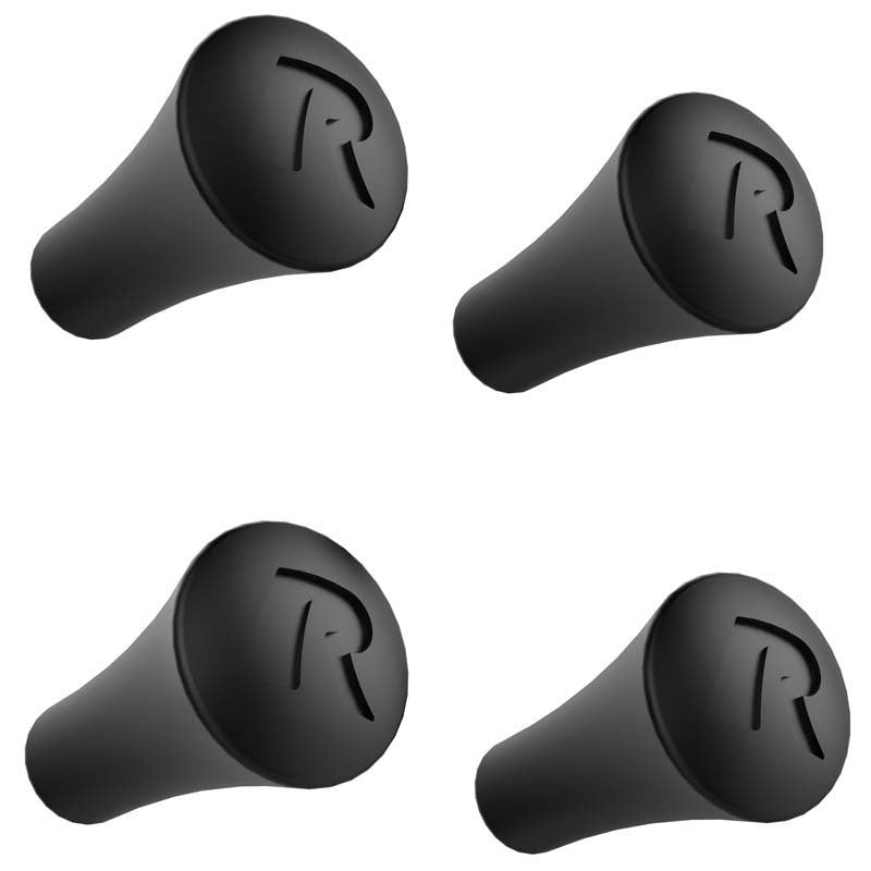 PROMOUNT - RAM X - Grip Replacement Black Rubber Post Caps 4 - Pack - RAP - UN - CAP - 4U