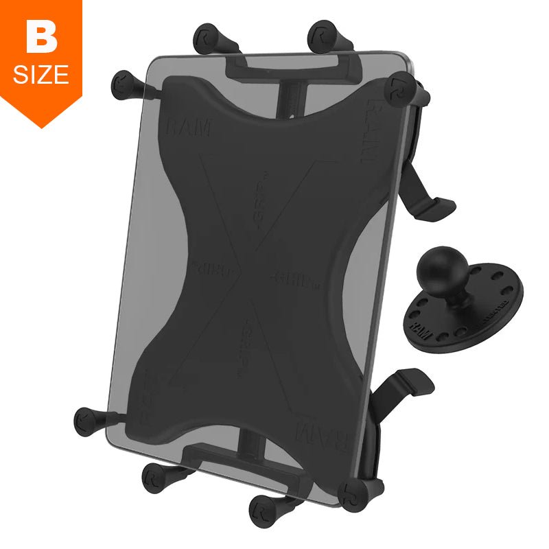 PROMOUNT - RAM X - Grip Universal Holder for 9" - 11" Tablets & Round Base 1" Ball - RAM - B - 202 - UN9U