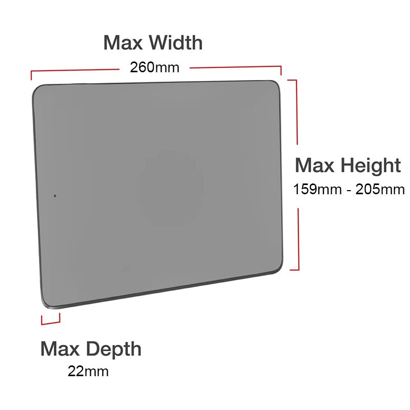 PROMOUNT - RAM X - Grip Universal Holder for 9" - 11" Tablets & Round Base 1" Ball - RAM - B - 202 - UN9U