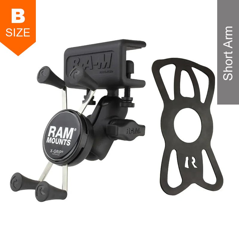 PROMOUNT-RAM X-Grip Universal Phone Holder Glare Shield Mount Kit 1" Ball-RAM-B-177-UN7U
