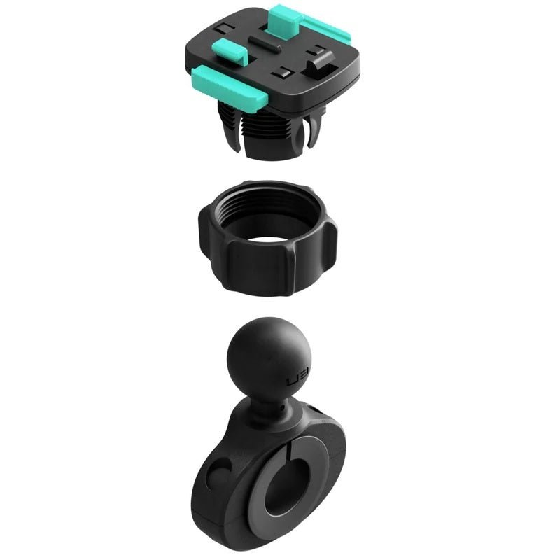 PROMOUNT - Ultimateaddons 19 - 28mm Handlebar Clamp Mount & 3 Prong Adapter Kit - UA - H1 - OB