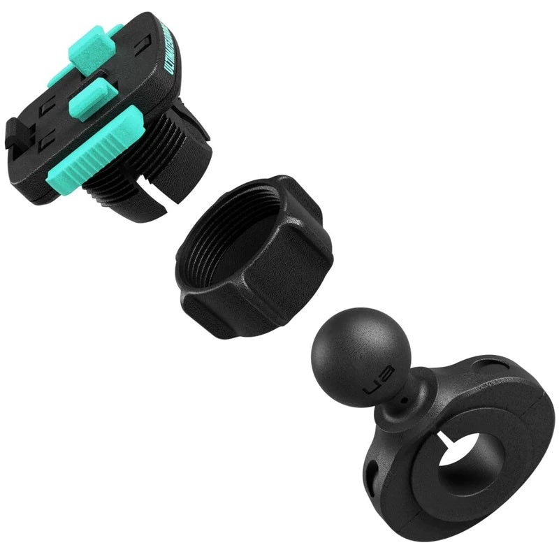 PROMOUNT - Ultimateaddons 19 - 28mm Handlebar Clamp Mount & 3 Prong Adapter Kit - UA - H1 - OB