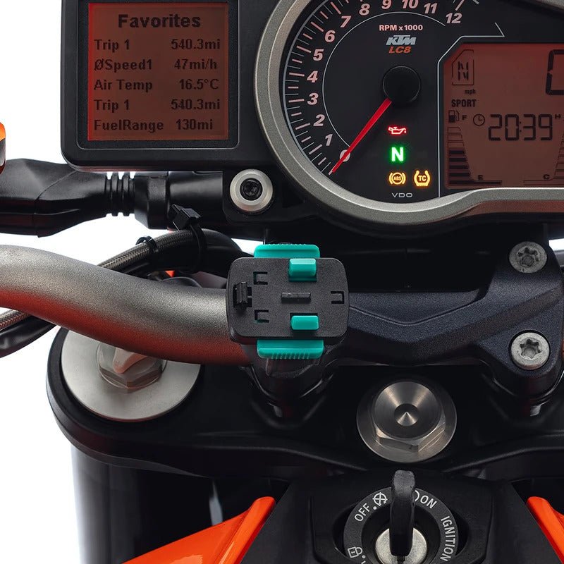 PROMOUNT - Ultimateaddons 25mm 1" Ball Handlebar Clamp Bolt 3 Prong Adapter Kit - UA - M6 - OB