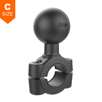 RAM Torque 19mm-25mm Handlebar & Rail Base 1.5" Ball