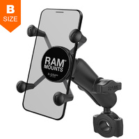 RAM Torque 28mm-38mm Handlebar Rail X-Grip Phone Kit 1" Ball