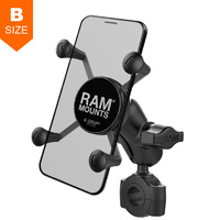 RAM Torque 19mm-25mm Handlebar Rail X-Grip Phone Kit 1" Ball