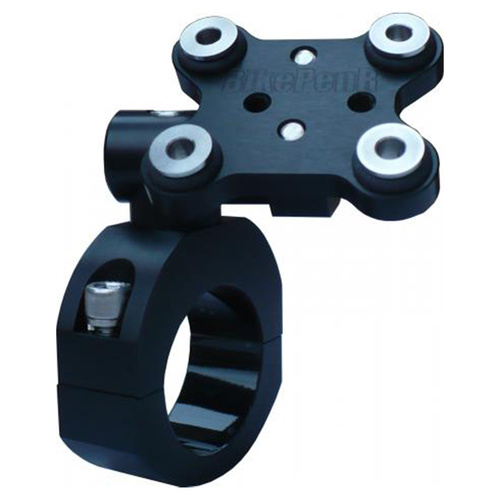 28mm (1 1/8") Handlebar Clamp Motorcycle GPS Mount [Colour: Black Anodised]