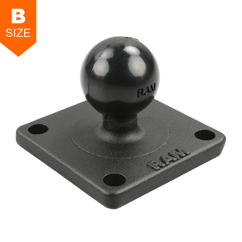 RAM 50mm x 50mm Base with 38mm x 38mm 4-Hole Pattern 1" Ball