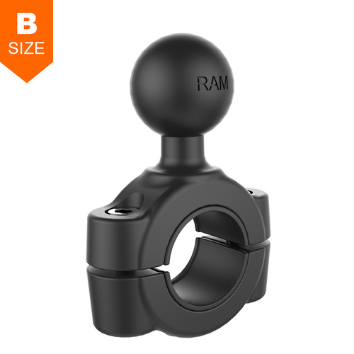 RAM Torque 19mm-25mm Handlebar & Rail Base 1" Ball