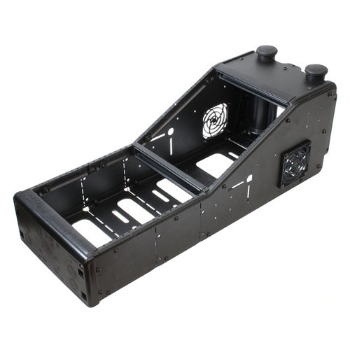 RAM Tough-Box Angled Vehicle Console with Lower Poles & No Back Cover