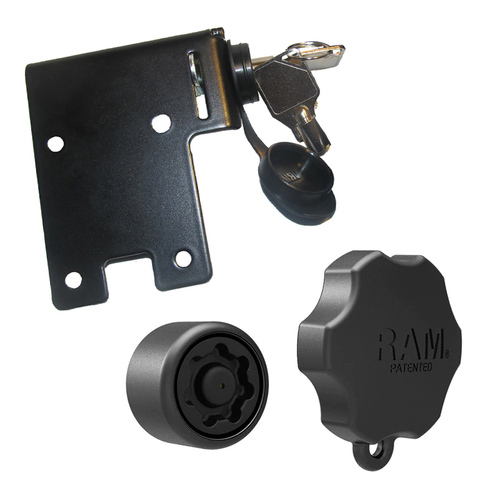 zumoLOCK zumo 3xx Series Locking Plate & RAM PIN Lock Knob