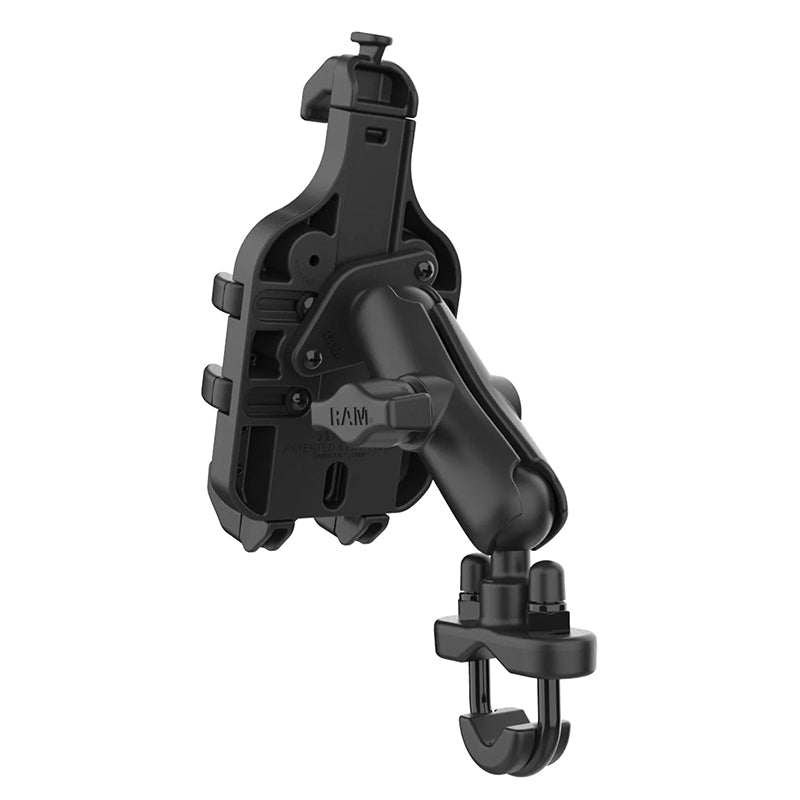 RAM U-Bolt Handlebar Rail Quick-Grip Pro Phone Holder Kit 1" Ball