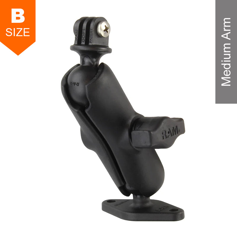 RAM Surface Mount GoPro Action Camera Kit 1" Ball