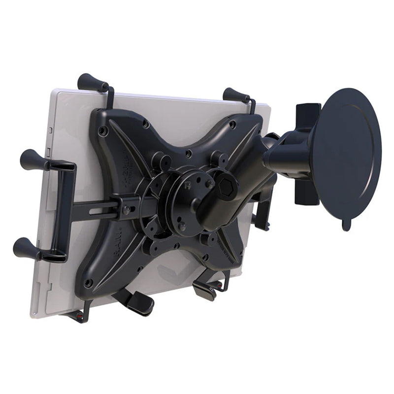 RAM X-Grip 12"-13" Tablet Medium Arm Twist-Lock Suction Mount Kit 1" Ball
