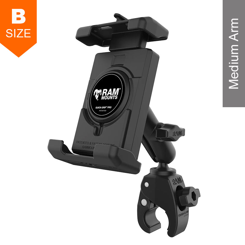 RAM Tough-Claw Medium Arm Quick-Grip Pro XL Phone Kit 1" Ball