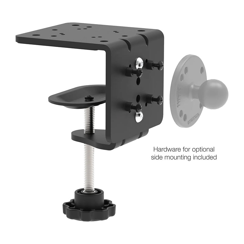 RAM Heavy Duty Desk C-Clamp Base with Round Plate 2.25" Ball