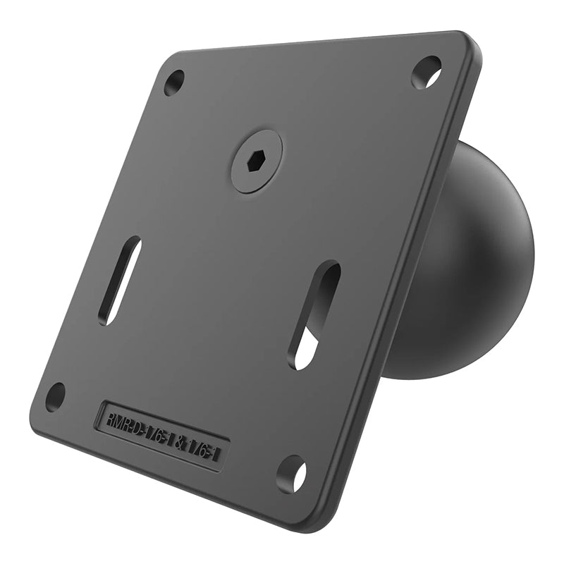 RAM 75mm x 75mm VESA Plate Steel Reinforced Post Offset 2.25" Ball
