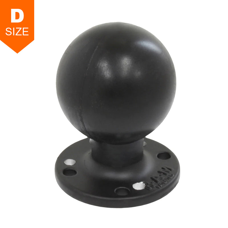 RAM 63mm Round Base with AMPS & 120 Degree Hole Pattern 2.25" Ball