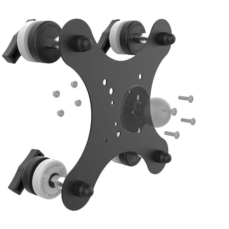 RAM Tough-Mag 48mm 4-Point Pivoting Magnetic Mounting Base