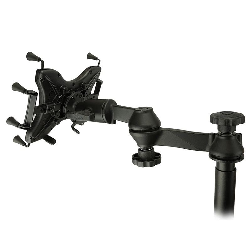 RAM X-Grip 12"-13" Tablet No-Drill Universal Seat Rail Mount Kit 1.5" Ball