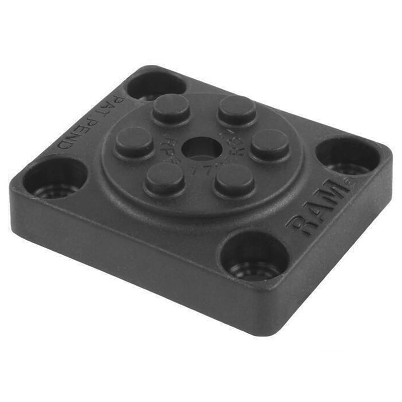 RAM Pin-Lock 4-Hole AMPS Rectangular Plate Adapter