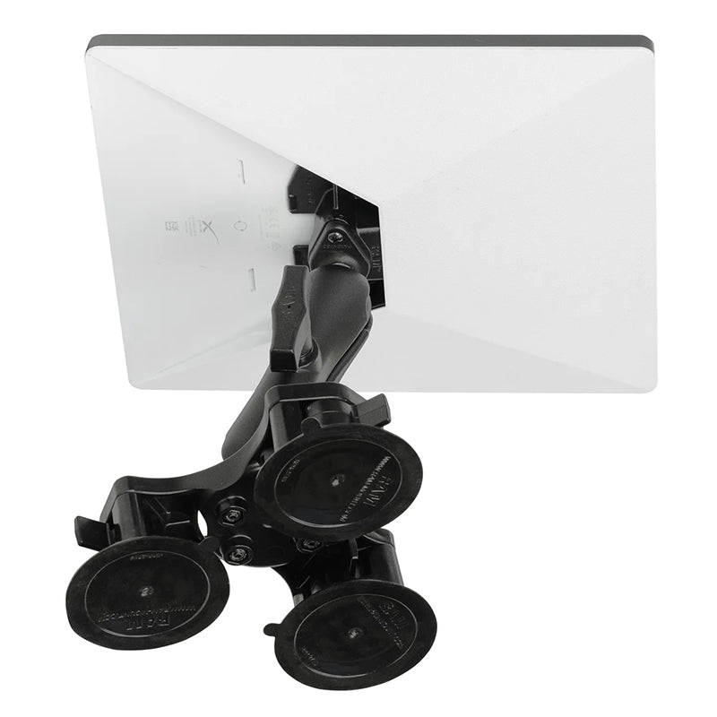 RAM Starlink Mini Heavy Duty Twist-Lock Triple Suction Medium Arm Mount Kit 1.5" Ball