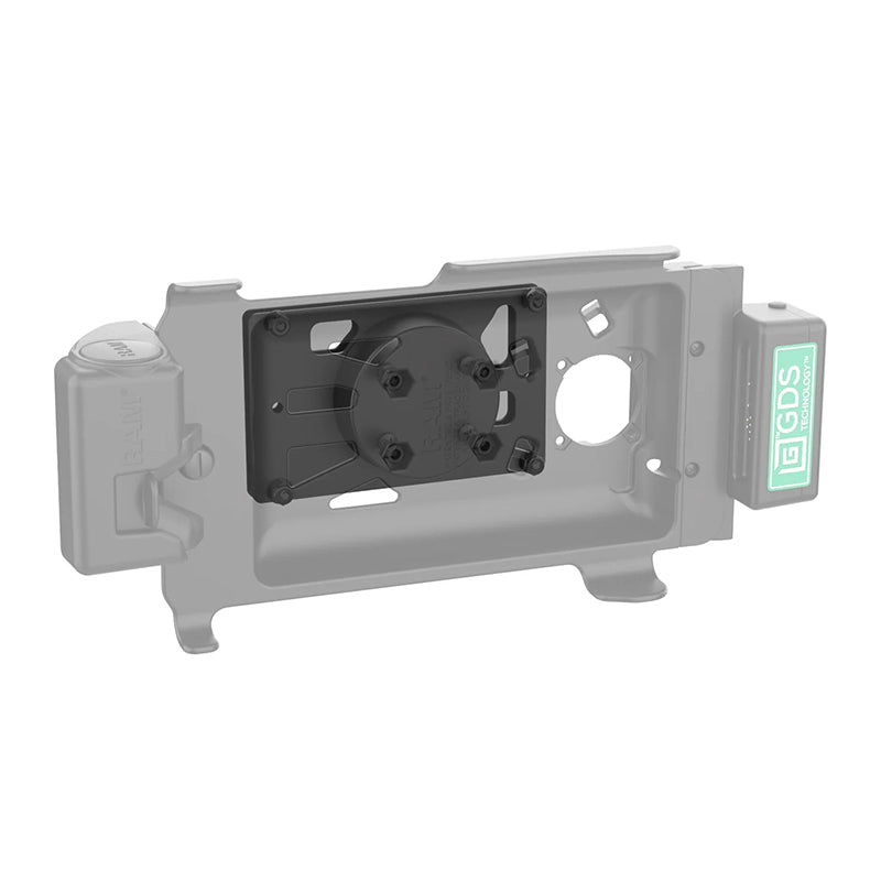 RAM Low-Profile Forklift Cage Guard Mount with Backing Plate