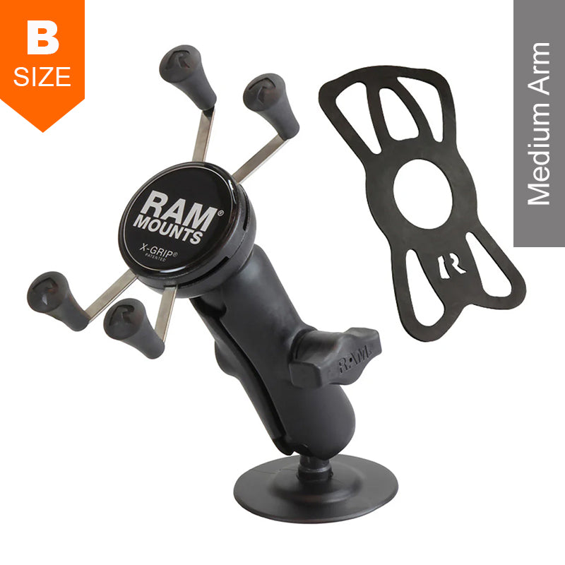 RAM Adhesive Flex Mount Universal Large X-Grip Phone Kit 1" Ball