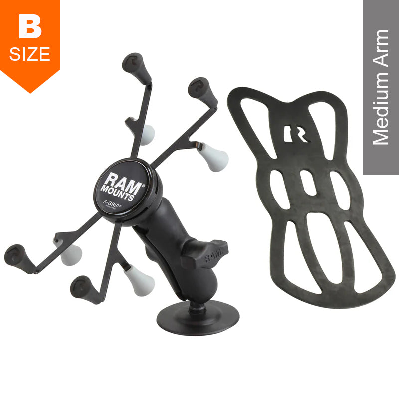 RAM Adhesive Flex Mount Universal X-Grip for 7”-8” Tablets Kit 1" Ball