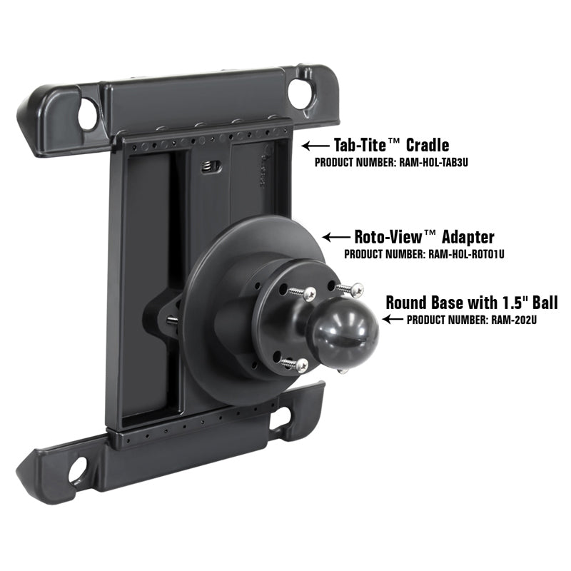 RAM Roto-View Tablet Cradle Rotation Adapter Plate