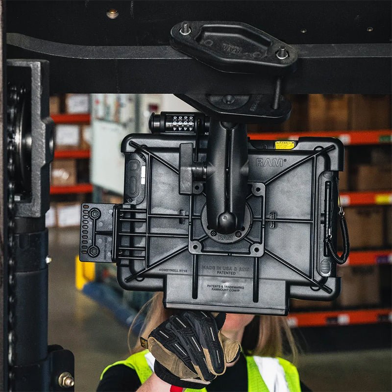 PROMOUNT-RAM 100mm Square Post Clamp Round Plate Mount Kit 1.5” Ball-RAM-101U-247-4