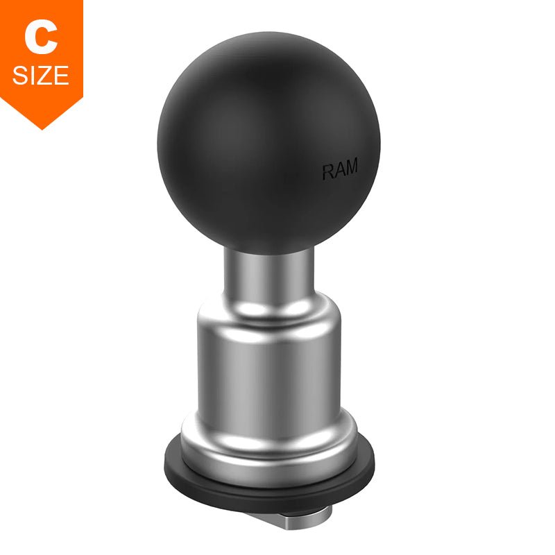 PROMOUNT-RAM Aluminium Track Ball Base with T-Bolt Attachment 1.5" Ball-RAM-463-TRA1U
