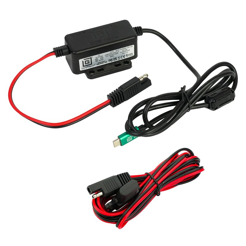 PROMOUNT-RAM GDS Modular 10-30V Power Delivery (45W) Male USB-C Hardwire Charger-RAM-GDS-CHARGE-V3C-3U