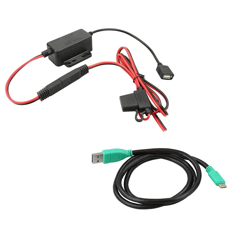 PROMOUNT-RAM GDS Modular 30-64V Hardwire Charger with USB-C Cable-RAM-GDS-CHARGE-USBC-V8BU